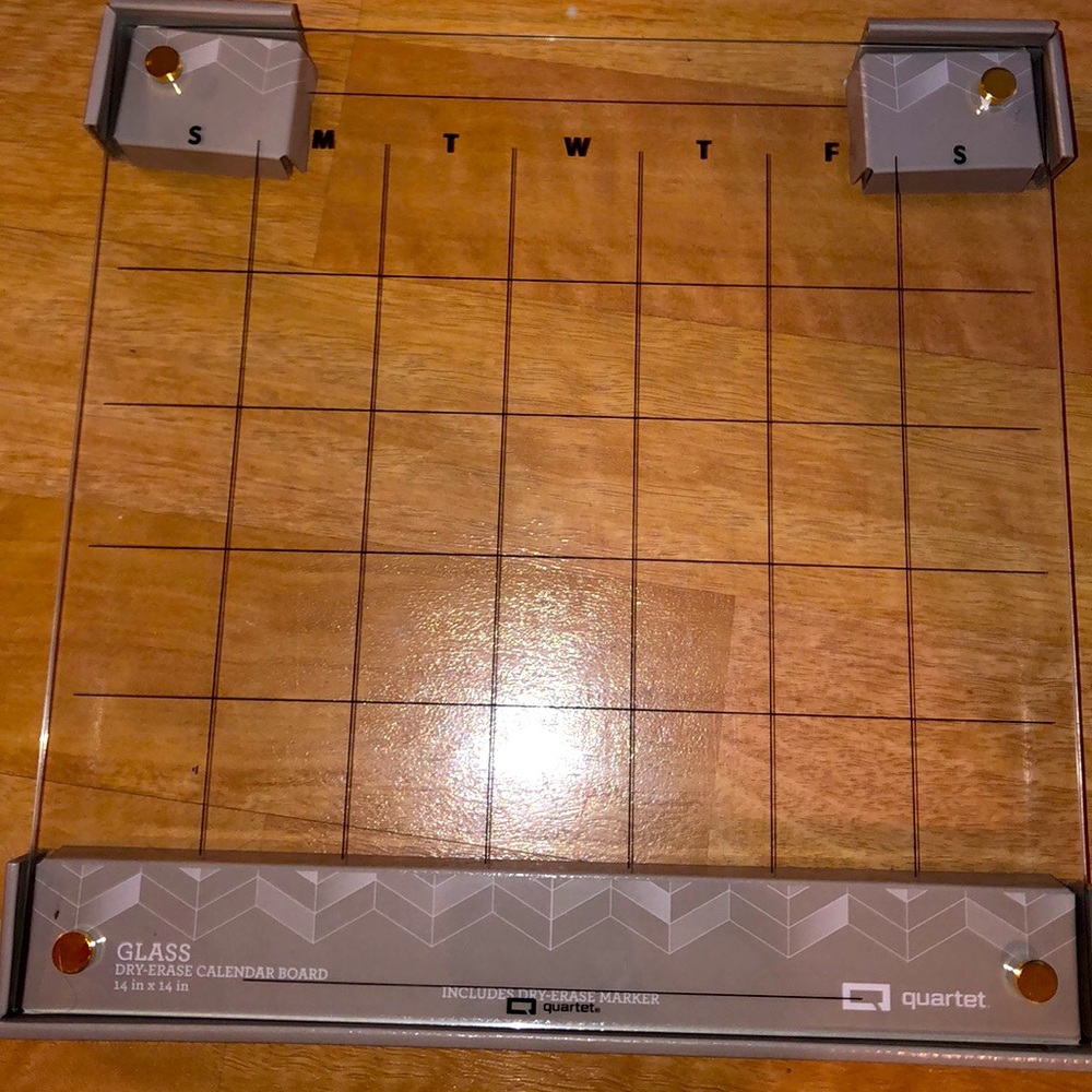 Brand new glass calendar